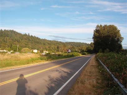 View to the South, down Green River Road